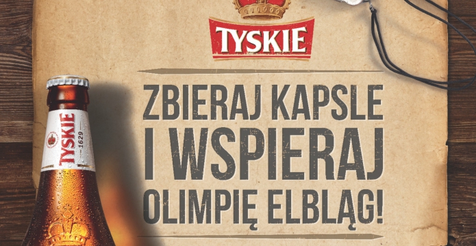 Znów uruchamiamy promocję: z kapslami Tyskie wspiera Olimpię Elbląg