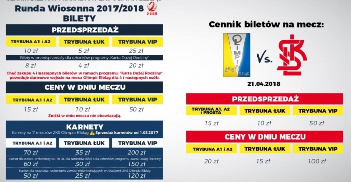 Zapraszamy po karnety