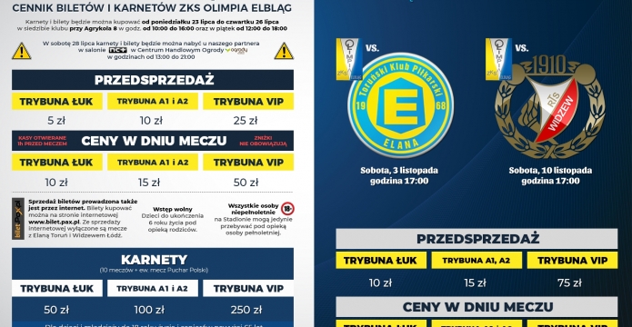 Sprzedaż karnetów i biletów