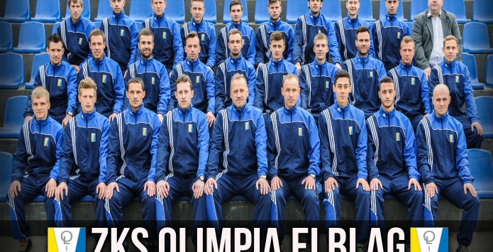 Drużyna Olimpii Elbląg w rundzie wiosennej sezonu 2013/2014
