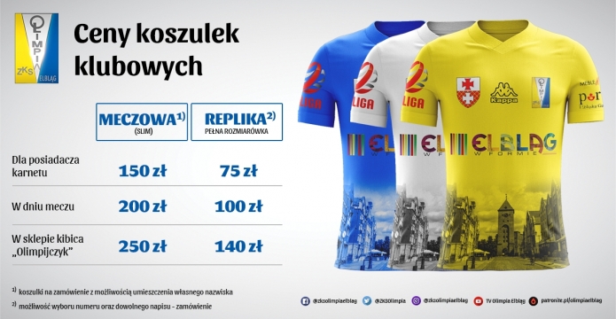 Kup koszulkę Olimpii Elbląg