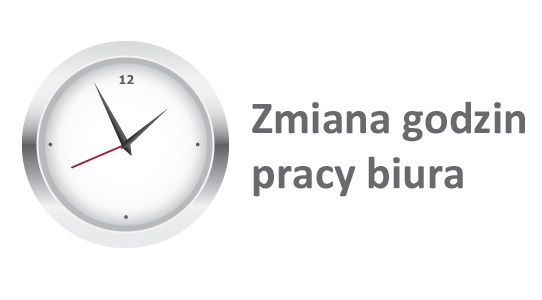 Zmiany godzin pracy biura klubu