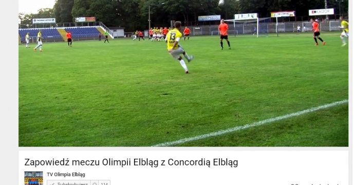 Zapowiedź meczu Olimpia Elbląg - Concordia