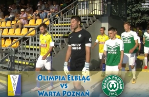 Skrót meczu Olimpia Elbląg - Warta Poznań (wideo)