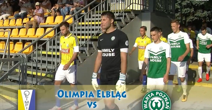 Skrót meczu Olimpia Elbląg - Warta Poznań (wideo)