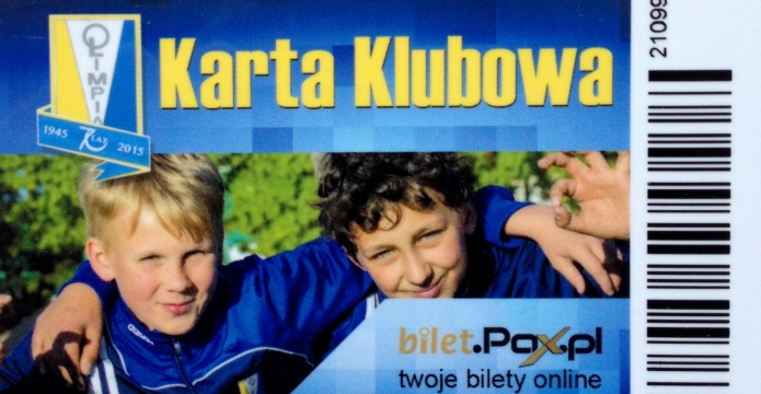Karty Klubowe dla zawodników Akademii ZKS Olimpia Elbląg