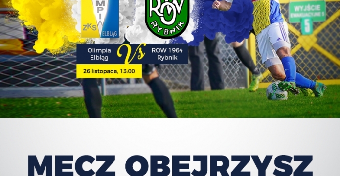 Olimpia Elbląg - ROW 1964 Rybnik w TV